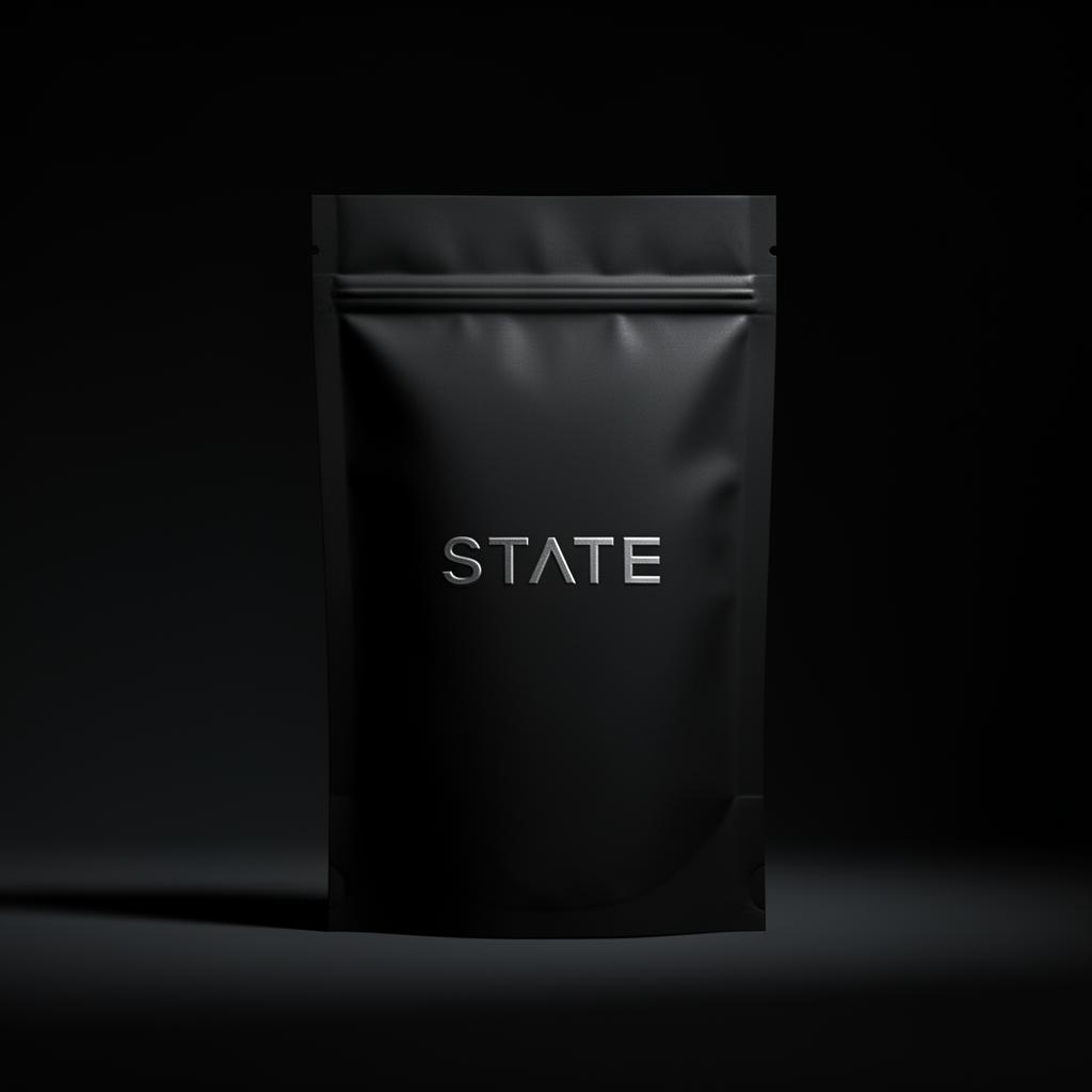 STATE. matte black performance pouch